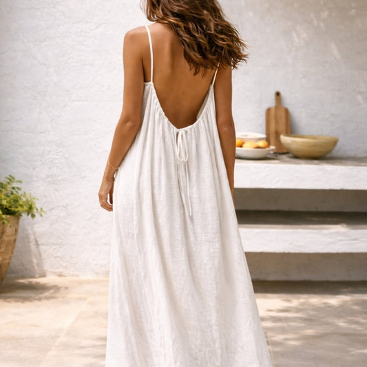 Thessaly | Relaxed Maxi Beach Dress — Velouze
