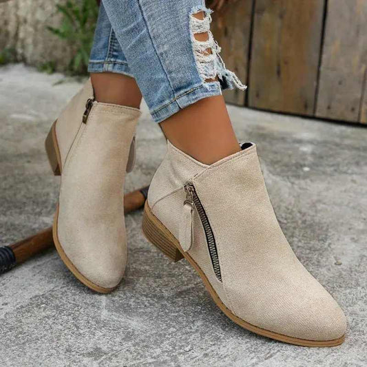 Chic Black Ankle Boots Women | Ergonomic Comfort Design, Casual Style 1
