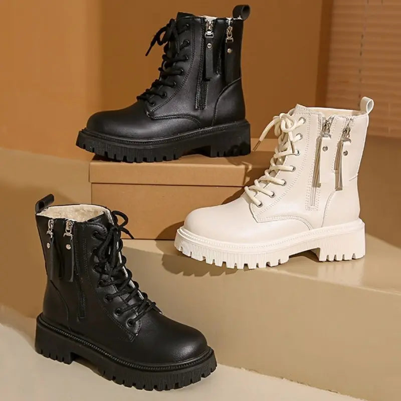 Classic Women's Black Martin Boots | Waterproof, Stylish Design 6