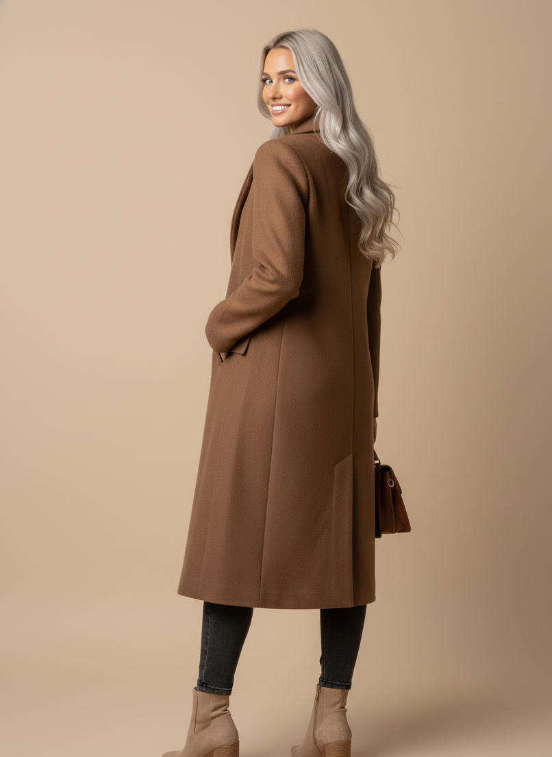 Dakota | Long Wool-Blend Double-Breasted Coat