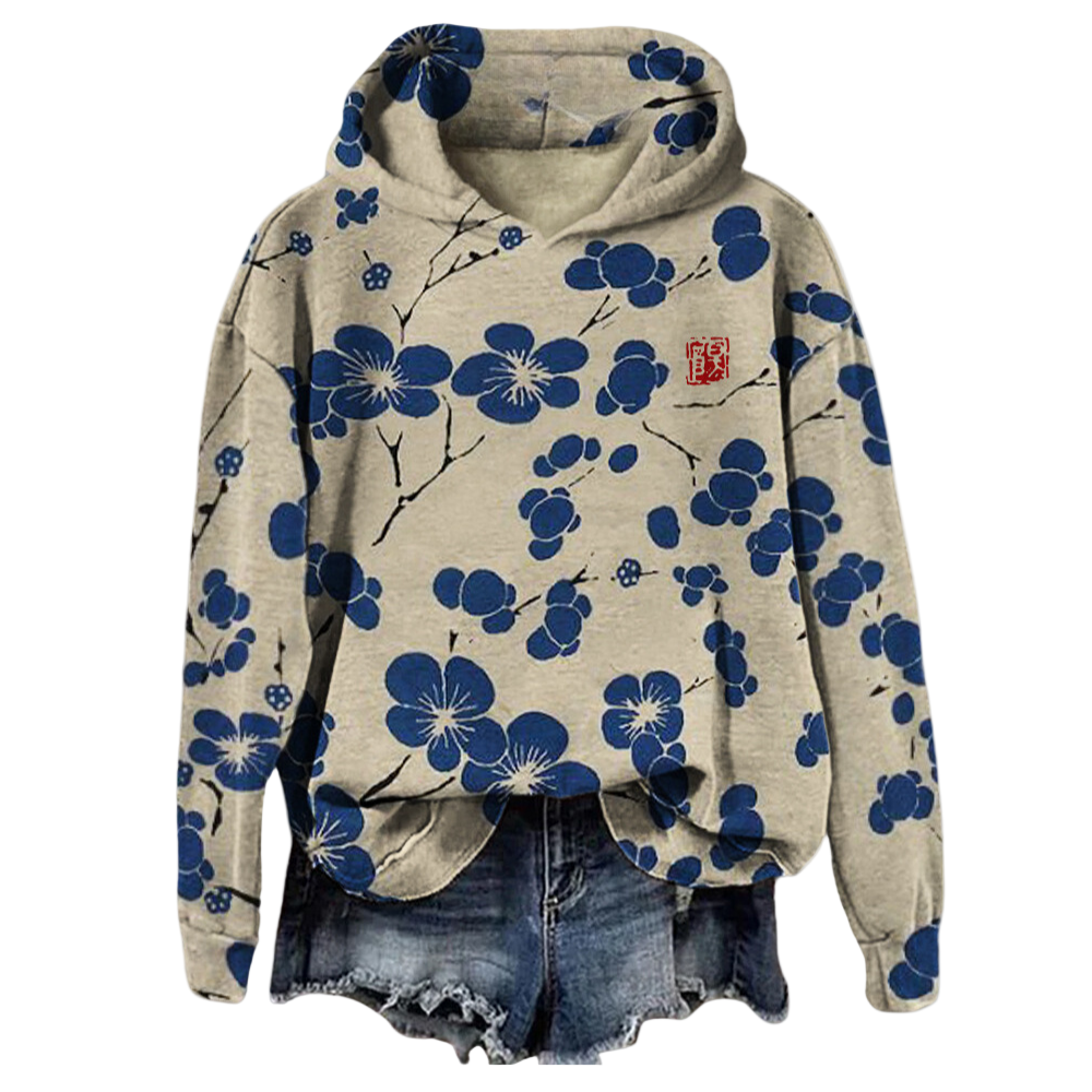 Isabella | Women’s Floral Print Hoodie | Fall Sweatshirt