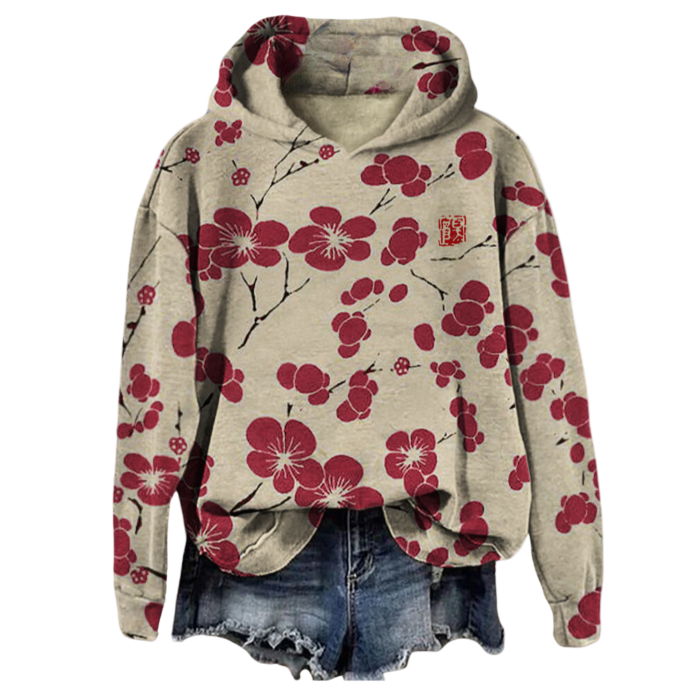 Isabella | Women’s Floral Print Hoodie | Fall Sweatshirt