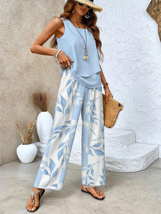 Women's Lightweight Summer Two-Piece Set
