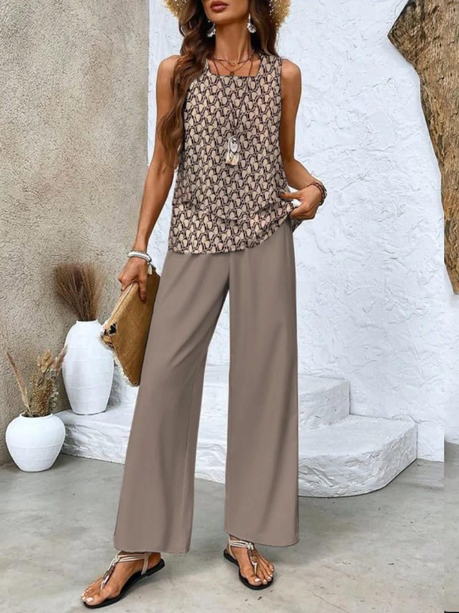 Women's Lightweight Summer Two-Piece Set