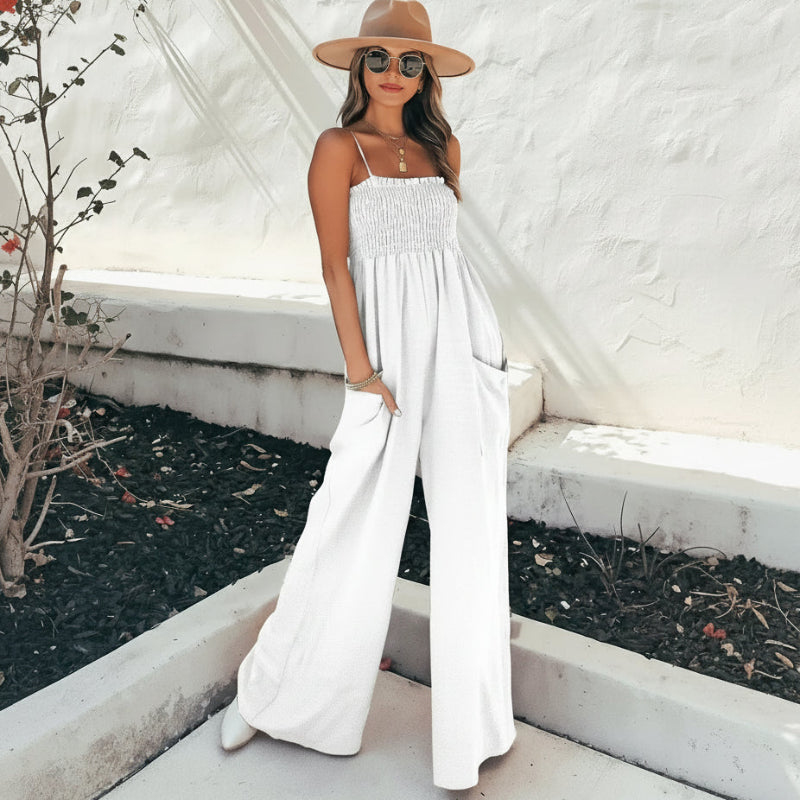 Women's boho woven jumpsuit | Casual square neck romper for summer 3