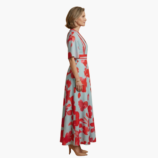 Women's elegant floral maxi dress | Lightweight summer dress for casual and formal occasions 1
