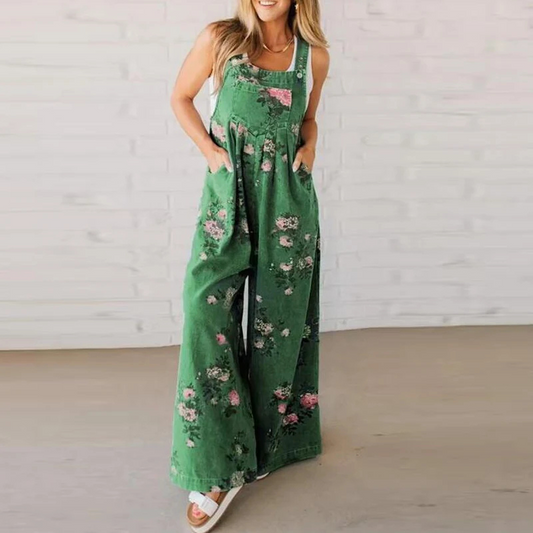 Women's handmade cotton jumpsuit | Comfortable relaxed fit summer outfit 1