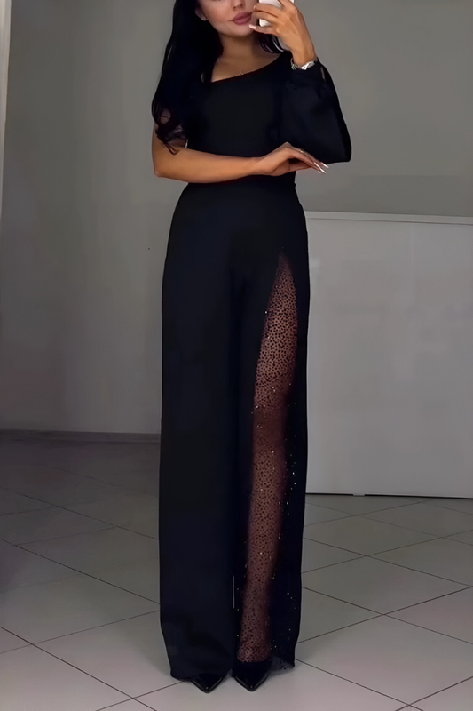 Women's premium wide leg jumpsuit | Elegant contemporary summer outfit 1