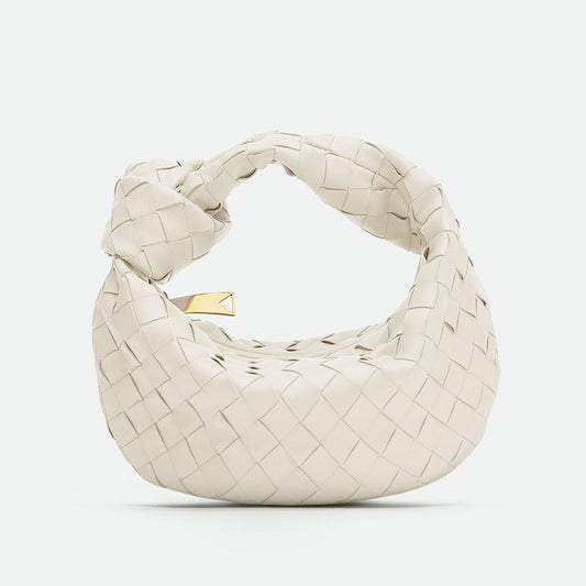 Women's woven vegan leather mini handbag | Compact crossbody bag for casual and formal occasions 1