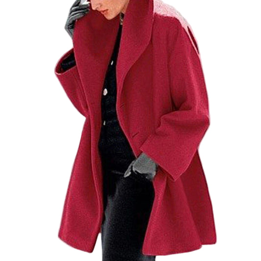 Taylor | Women’s Wool Blend Coat with Wide Collar