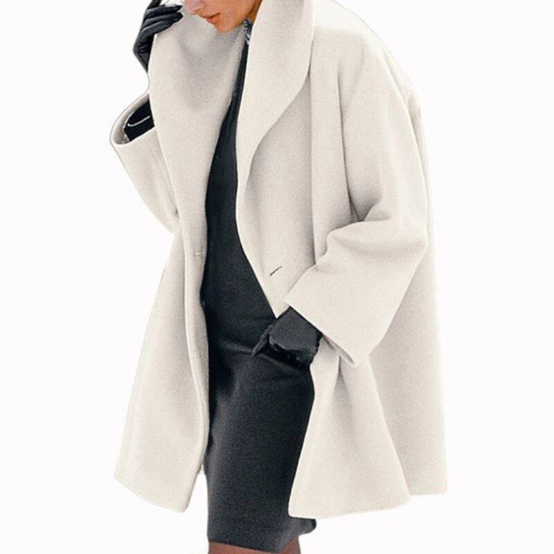 Taylor | Women’s Wool Blend Coat with Wide Collar