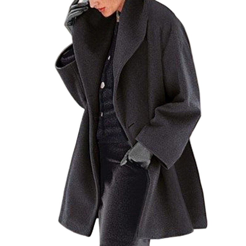 Taylor | Women’s Wool Blend Coat with Wide Collar