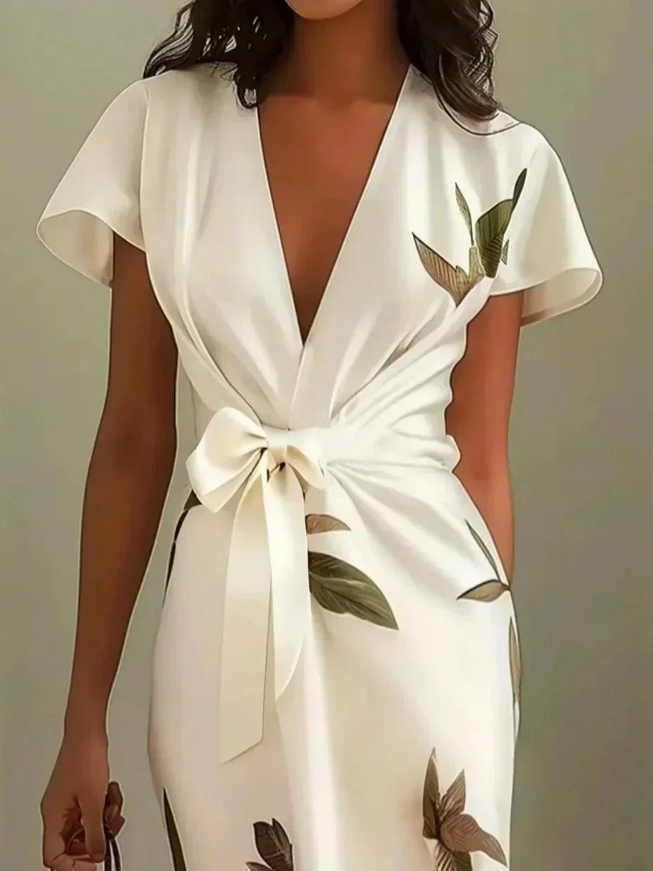 Rowan | Deep V Wrap Midi — Velouze