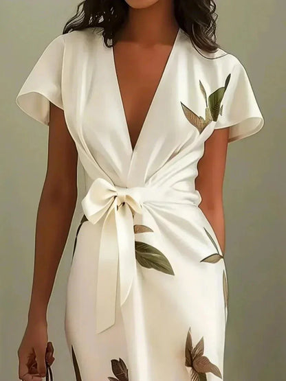 Rowan | Deep V Wrap Midi — Velouze