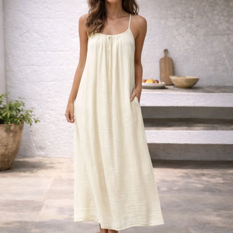 Thessaly | Relaxed Maxi Beach Dress — Velouze