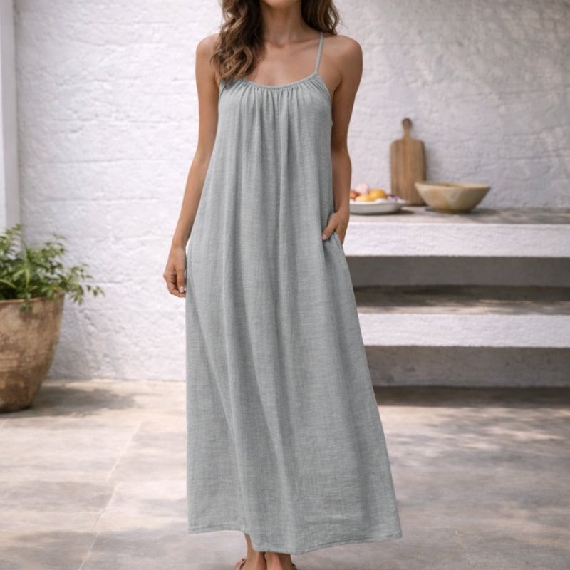 Thessaly | Relaxed Maxi Beach Dress — Velouze