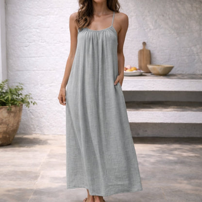 Thessaly | Relaxed Maxi Beach Dress — Velouze