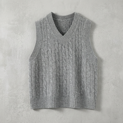 Aurelie sweater vest in gray