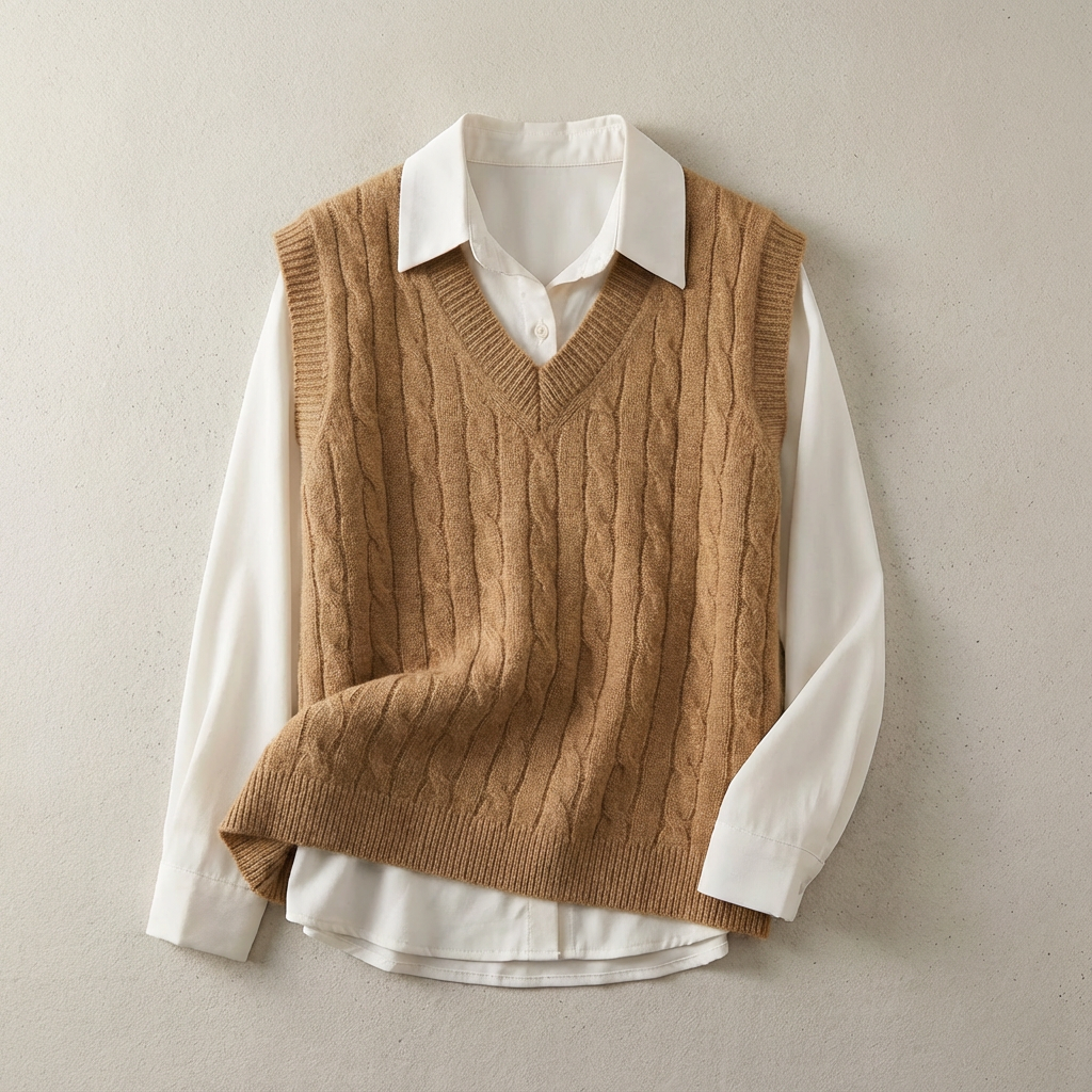 Aurelie sweater vest in gray