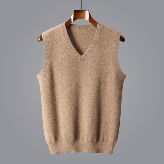 Alessandra sweater vest in camel