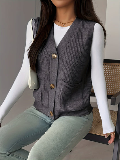 Perpetua sweater vest in khaki