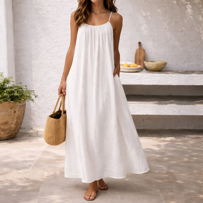 Thessaly | Relaxed Maxi Beach Dress — Velouze