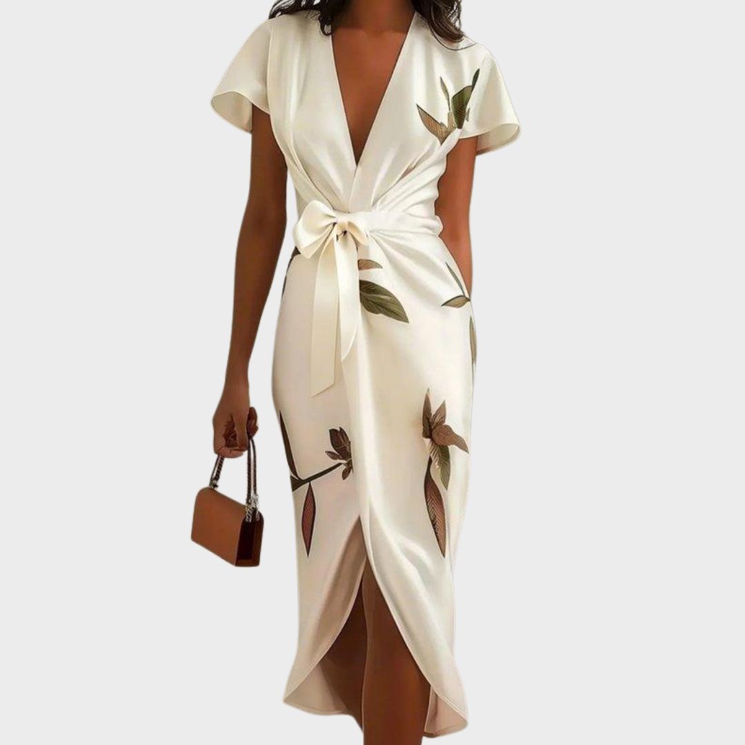 Rowan | Deep V Wrap Midi — Velouze