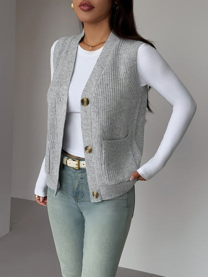 Perpetua sweater vest in grey