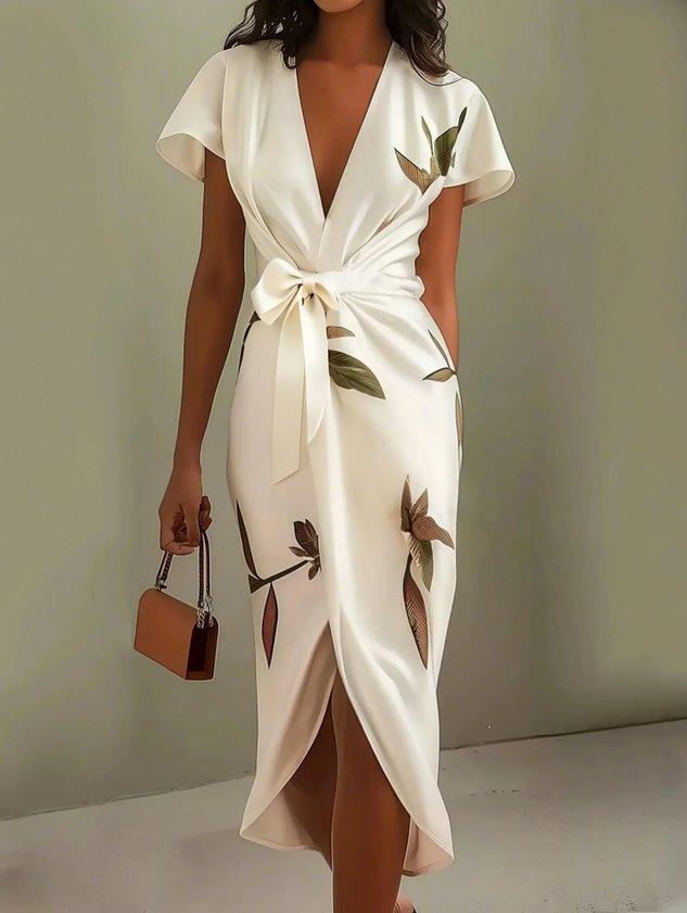 Rowan | Deep V Wrap Midi — Velouze