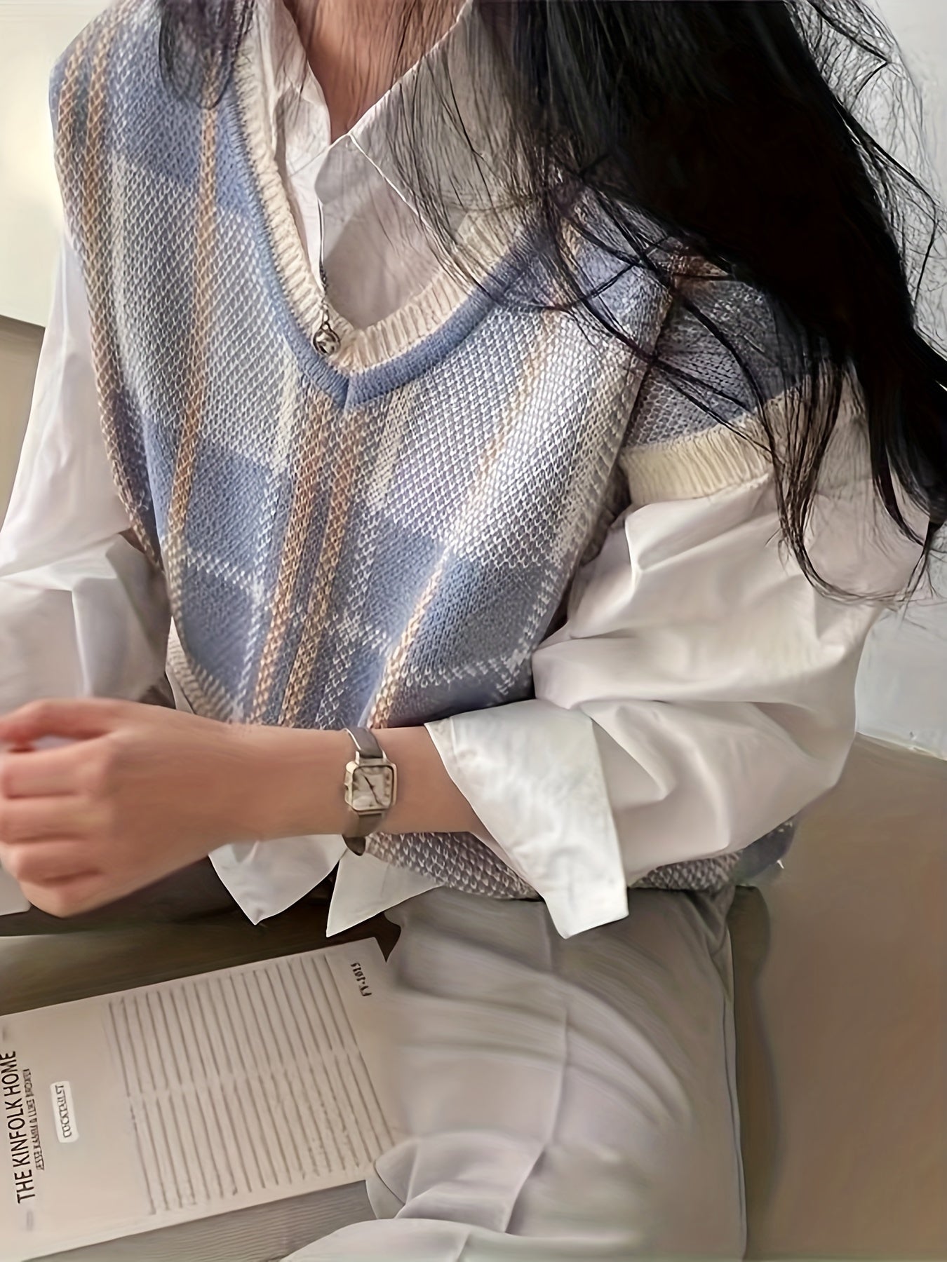 Meredith sweater vest in mixed colors