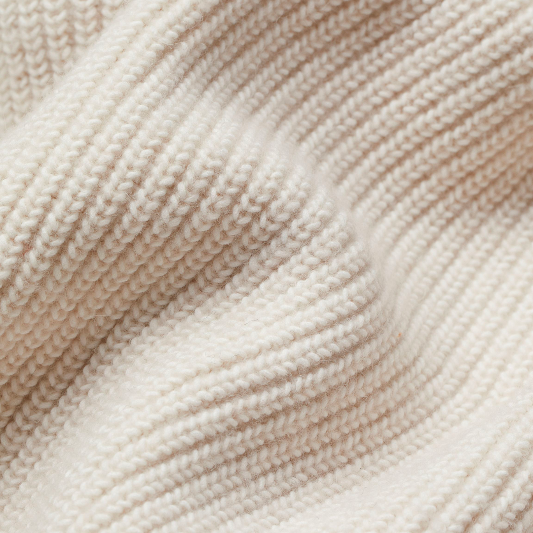 Aveline Ribbed Oversized in Beige – Women's Cardigan