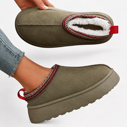 Elowen | Fur-Lined Slip-On Winter Slippers