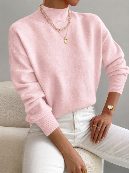 Ottilie Elegant Turtleneck – Women's Sweater in Light Green