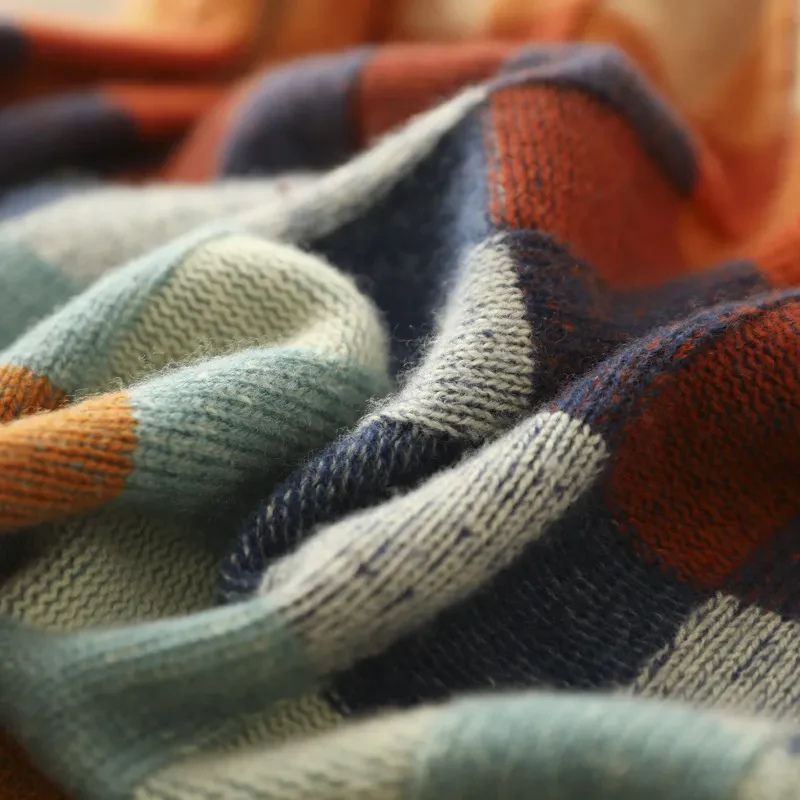 Checkered Merino Sweater | Soft Wool Blend, Cozy Fit for Women 6