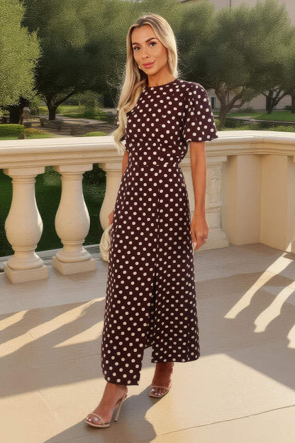 Rosalie Puff Sleeve Detail – Women's Midi Dress