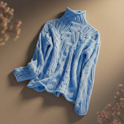 Cozy Knit Sweater for Women | Merino Wool Blend, Modern Design 0