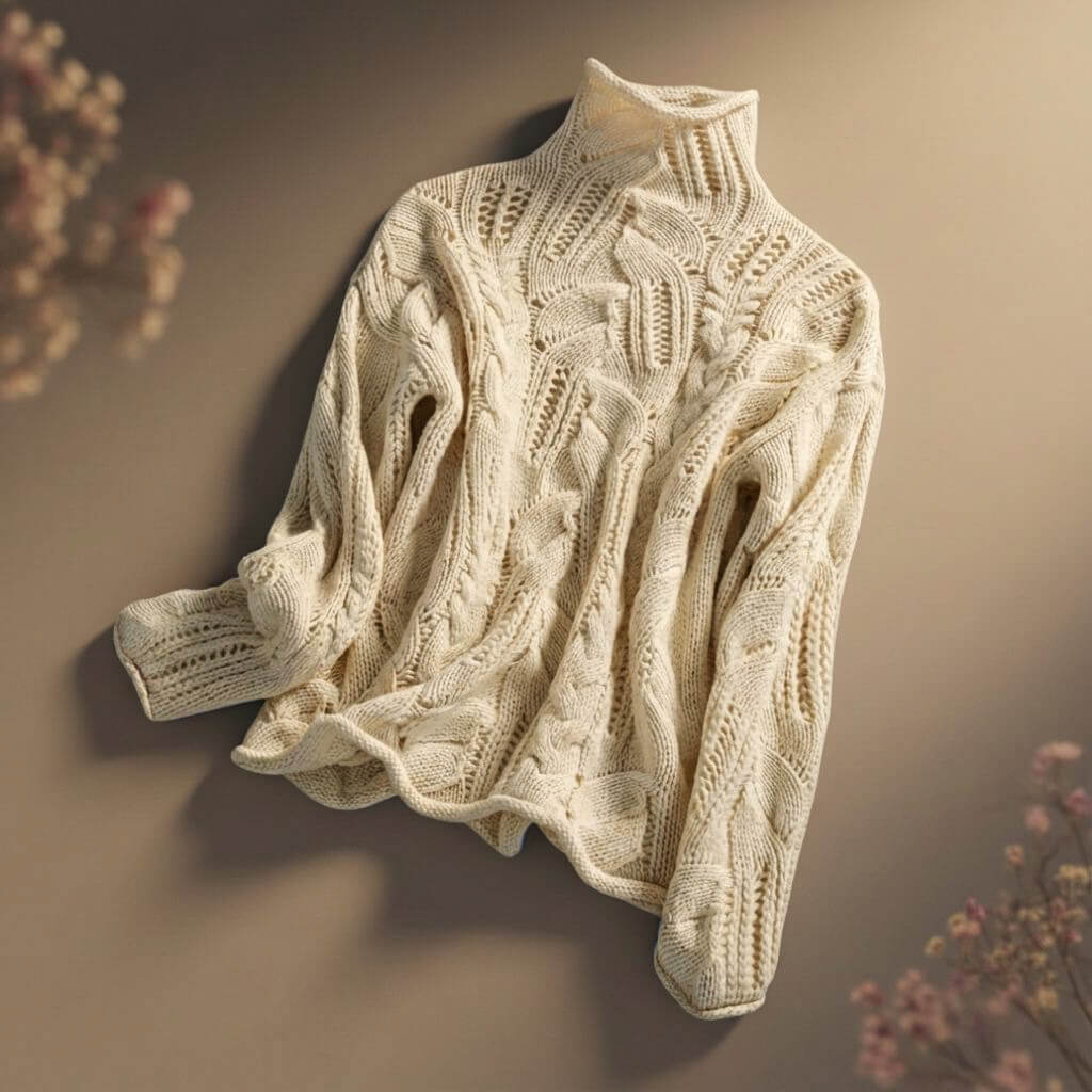 Cozy Knit Sweater for Women | Merino Wool Blend, Modern Design 1
