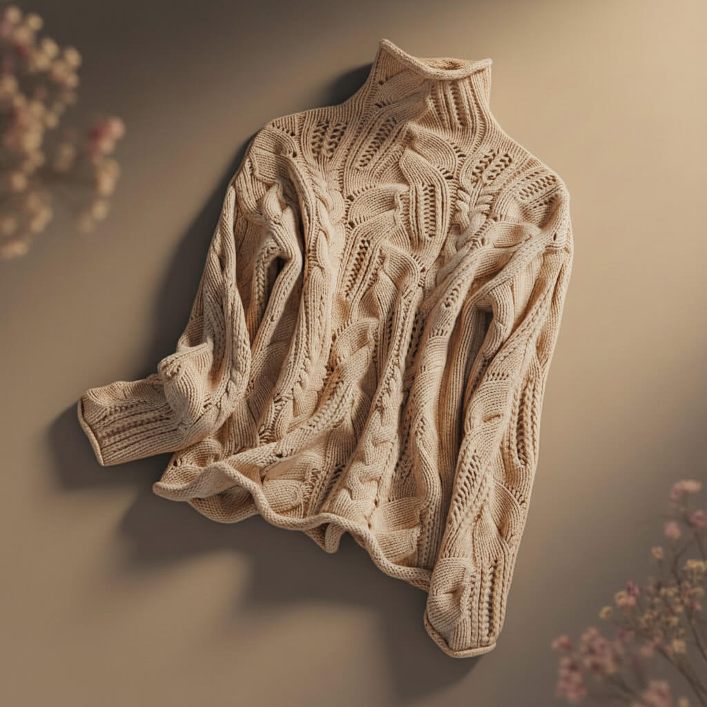 Cozy Knit Sweater for Women | Merino Wool Blend, Modern Design 2