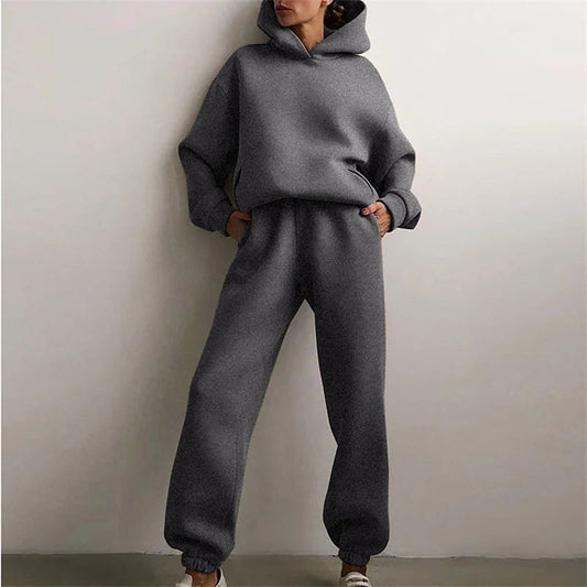 Cozy Oversized Women's Tracksuit Set | Ultra-Soft Cotton Blend, Relaxed Fit 0