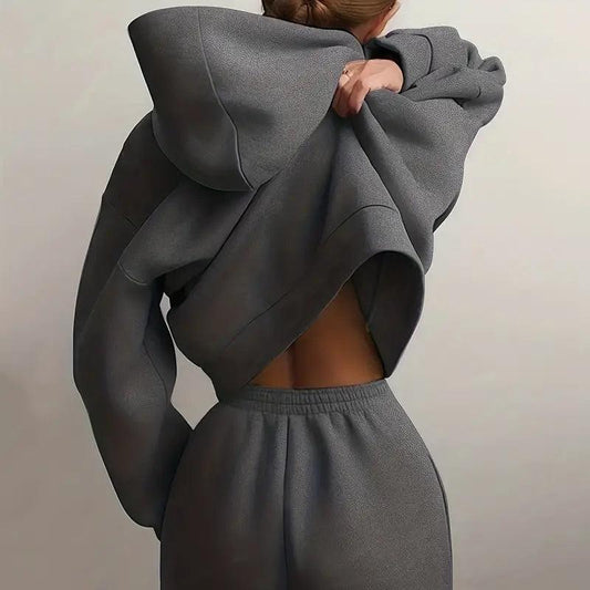 Cozy Oversized Women's Tracksuit Set | Ultra-Soft Cotton Blend, Relaxed Fit 1