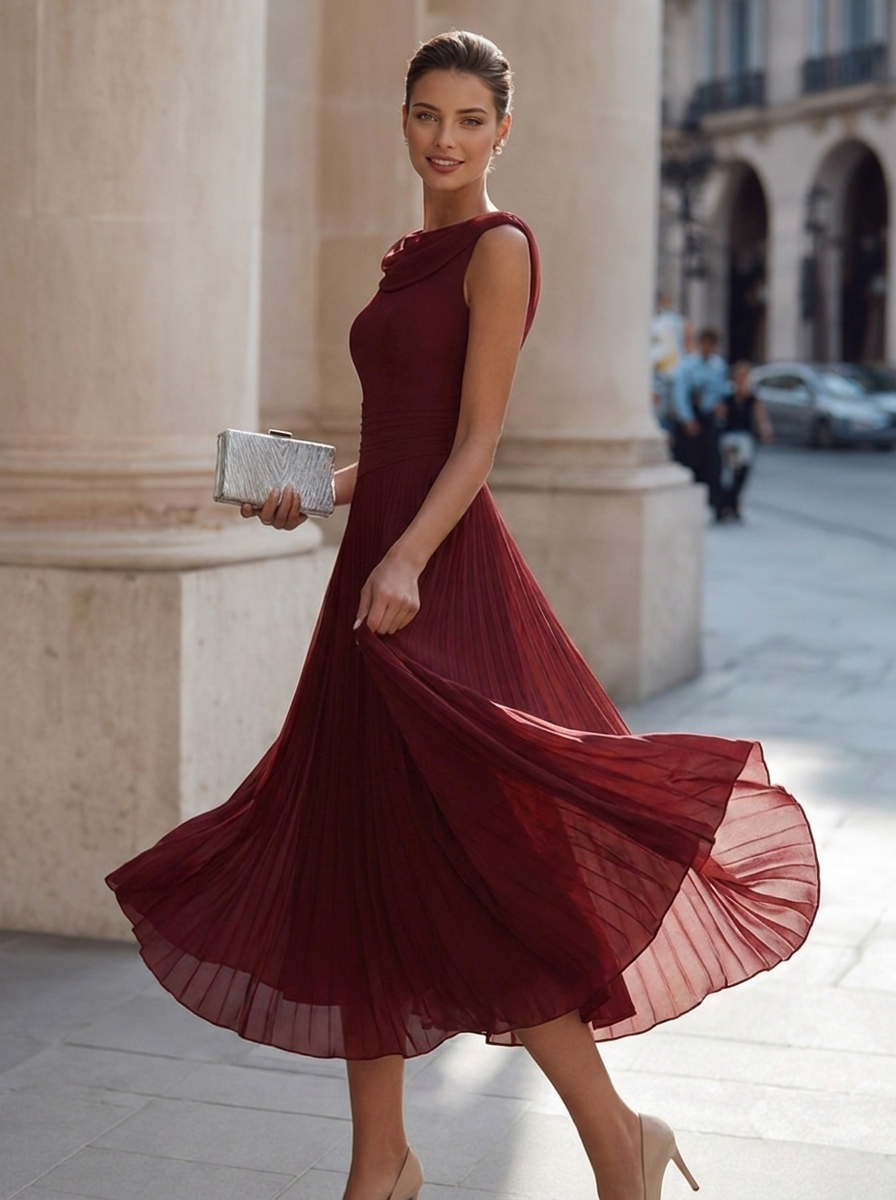 Briar | Pleated Skirt Midi — Velouze