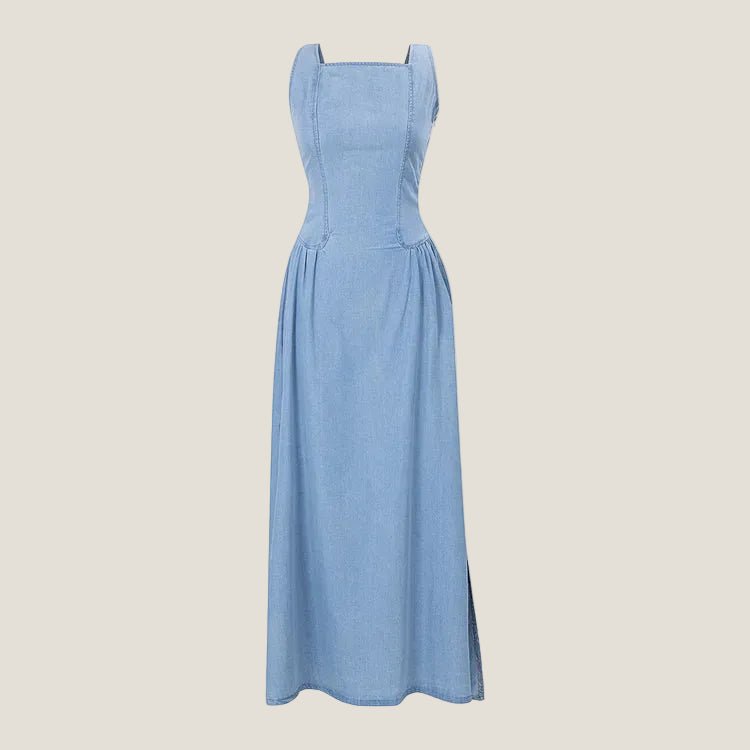 Adalyn Side Zipper Detail – Women's Maxi Dress