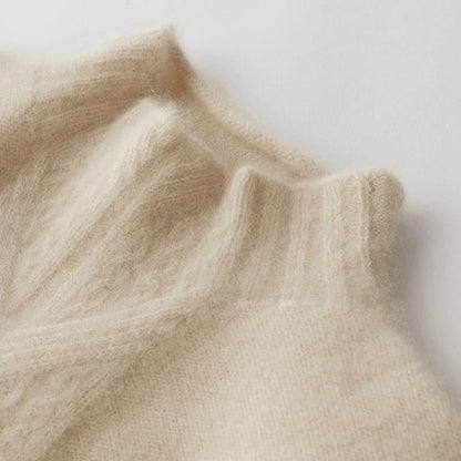 Elegant Mock Neck Sweater | Soft Knit Fabric, Cozy Fit for Women 4