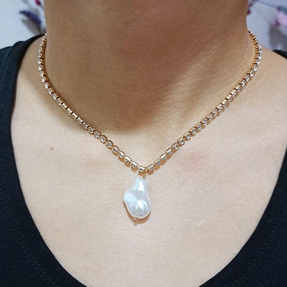 Elegant Pearl Heart Pendant Necklace | Multi-Layer Design, Lightweight 11