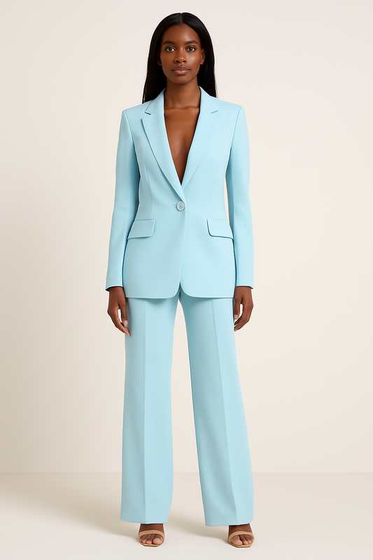 Ella Women's Suit | Tailored Blazer and Slim-Fit Trousers, Formal Pant Suit 1