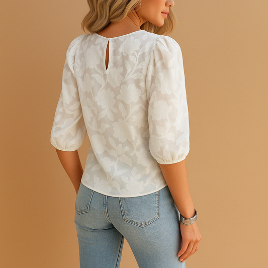 Floral Elegance Blouse | Women's Chic Top 1
