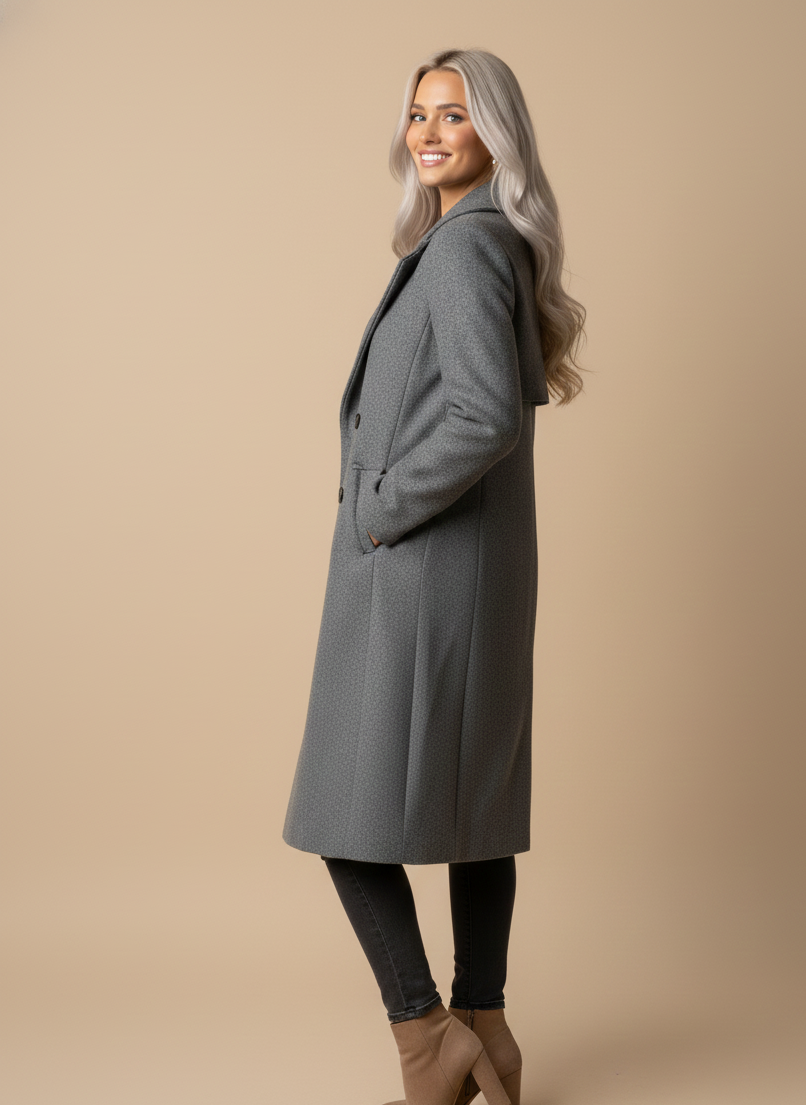 Dakota | Long Wool-Blend Double-Breasted Coat