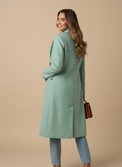 Dakota | Long Wool-Blend Double-Breasted Coat