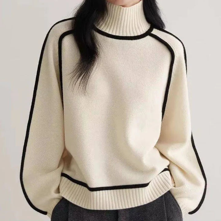 Luxe Turtleneck Sweater For Women | Soft Wool Blend, Relaxed Fit 1
