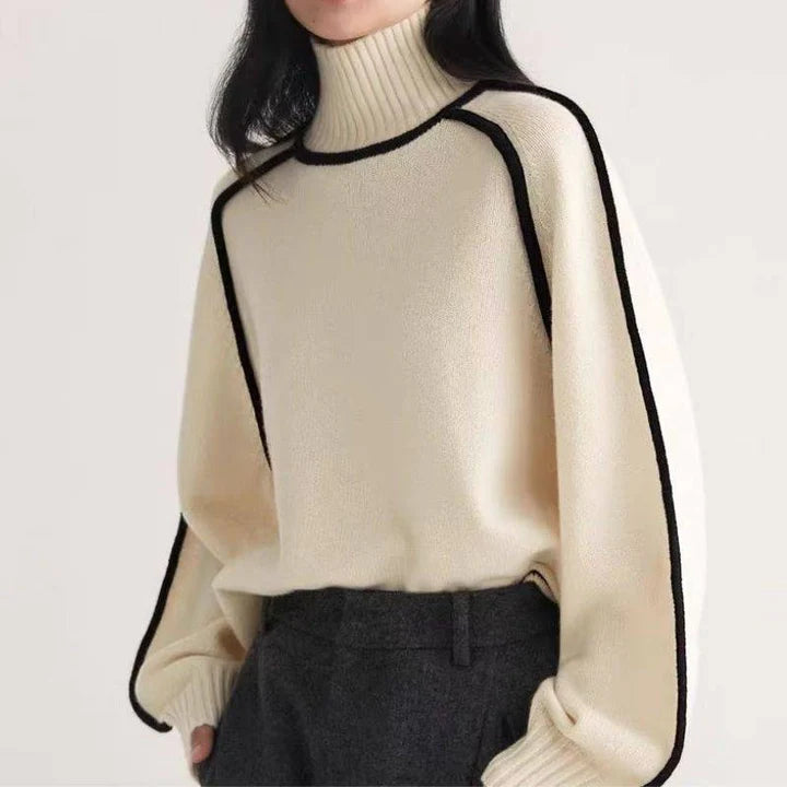 Luxe Turtleneck Sweater For Women | Soft Wool Blend, Relaxed Fit 4